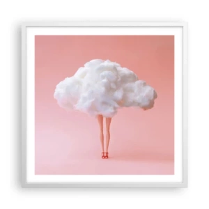 Poster in white frmae - Sweet Promise - 60x60 cm