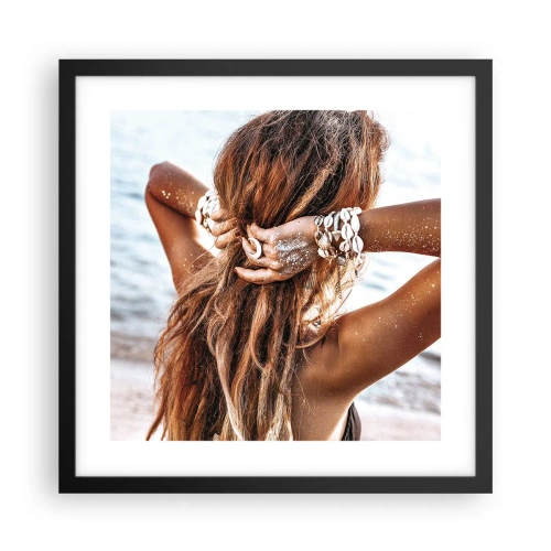 Poster in black frame - Sister of Water and Sun - 40x40 cm