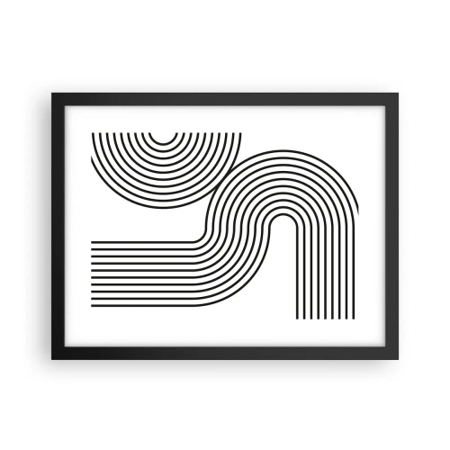 Poster in black frame - On the Curve - 40x30 cm