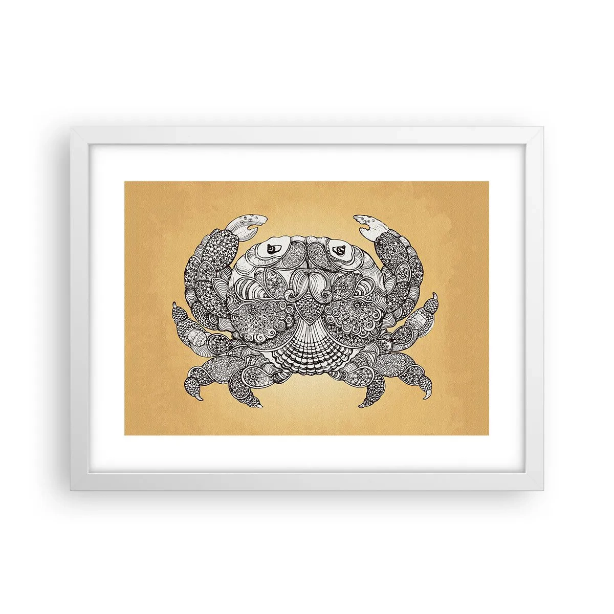 Poster in white frmae - Tales of Mr Crab - 40x30 cm