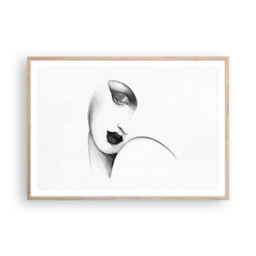 Poster in light oak frame - Lempicka Style - 100x70 cm