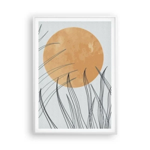 Poster in white frmae - Always Towards the Sun - 70x100 cm