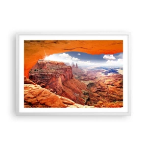 Poster in white frmae - Sculpted by Nature - 70x50 cm