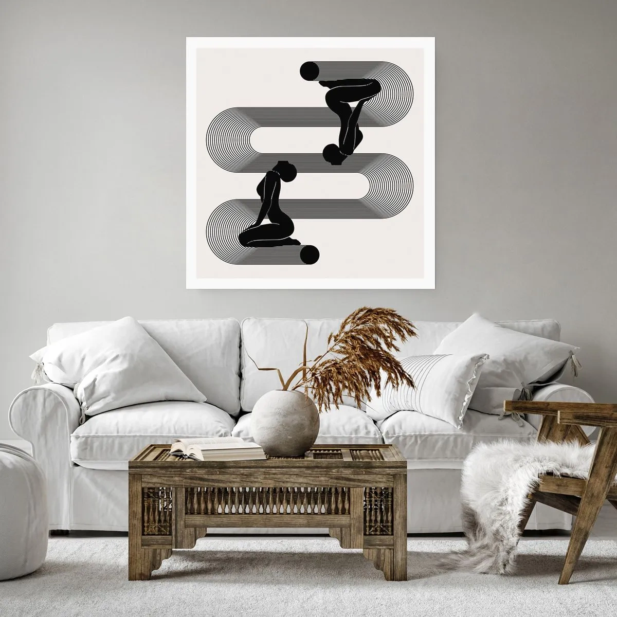 Poster - Sensual Symmetry - 50x50 cm