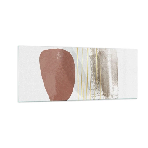 Glass picture - Abstract Colonnade - 100x40 cm