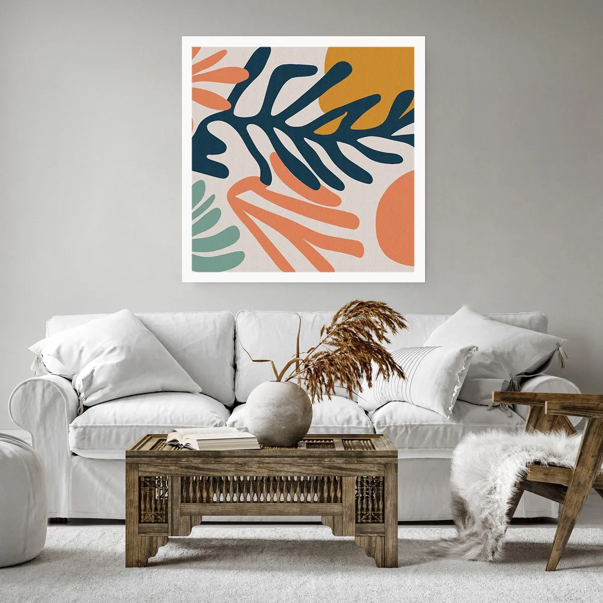 Poster - Coral Sea - 60x60 cm
