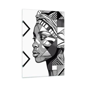 Glass picture - Ethnic Portrait - 80x120 cm