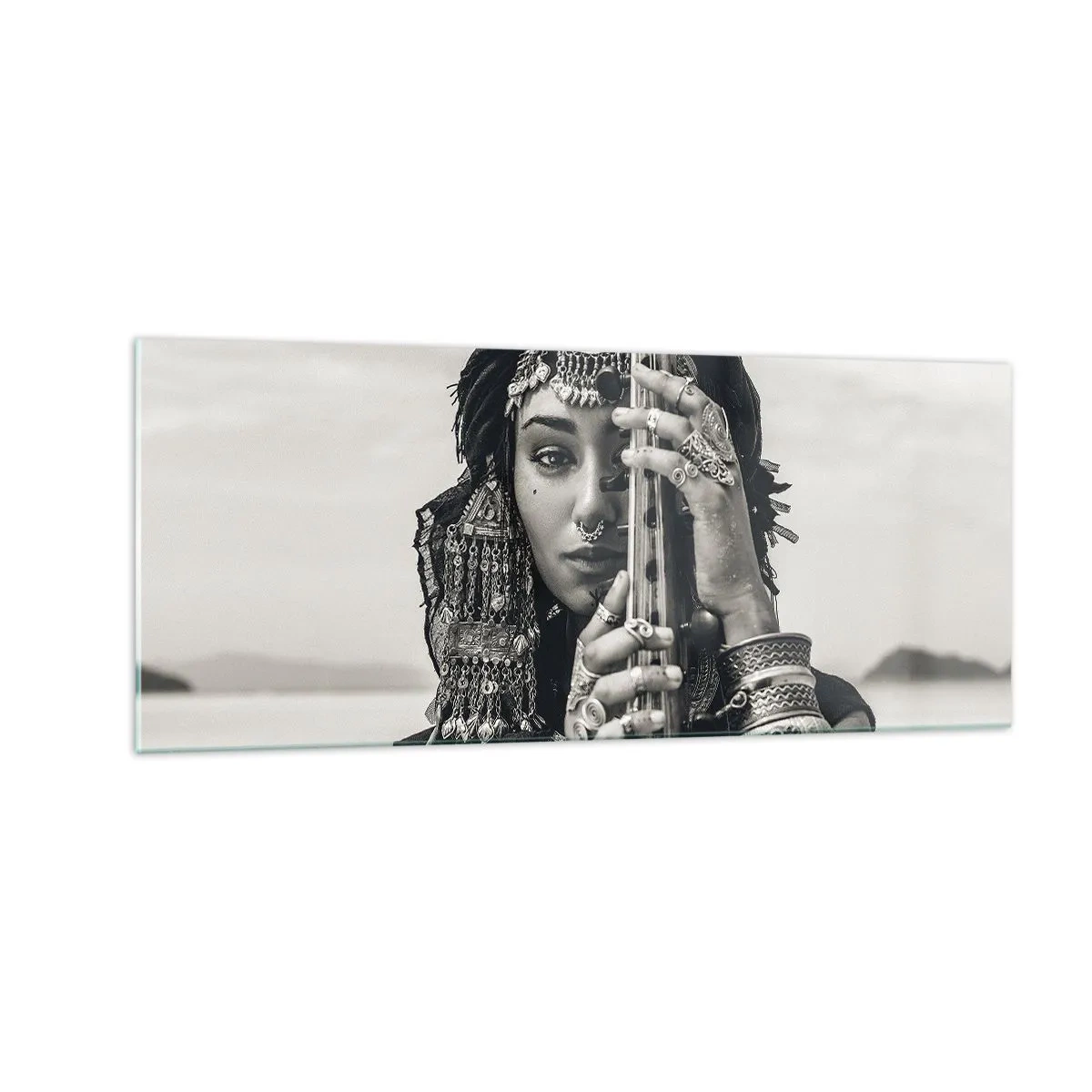 Glass picture - Only Music of the Orient - 100x40 cm