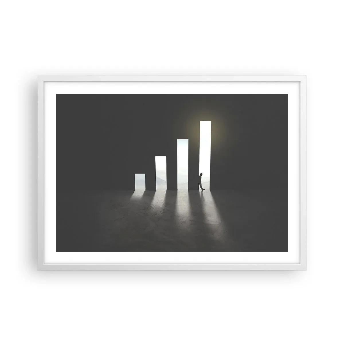 Poster in white frmae - Success - Impression - 70x50 cm