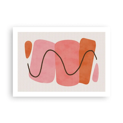 Poster - Gentle Movement of forms - 70x50 cm