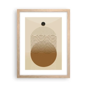 Poster in light oak frame - About the Origin of Geometrical Figures - 30x40 cm