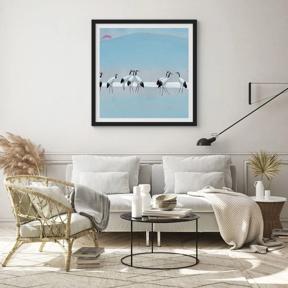 Poster in black frame - After a Hot Day - 30x30 cm