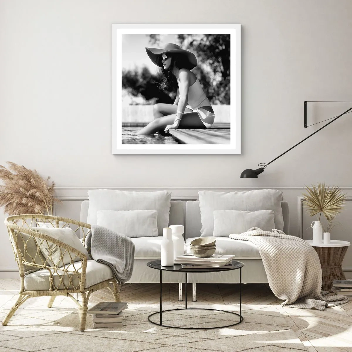 Poster in white frmae - Summer Dream - 30x30 cm