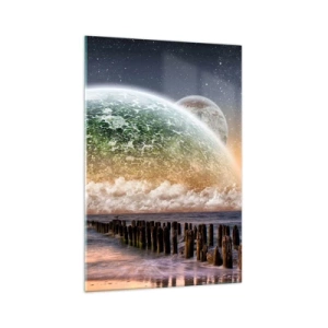 Glass picture - And the World Has Emerged from Water - 70x100 cm