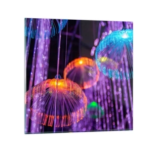 Glass picture - Light Fountain - 70x70 cm