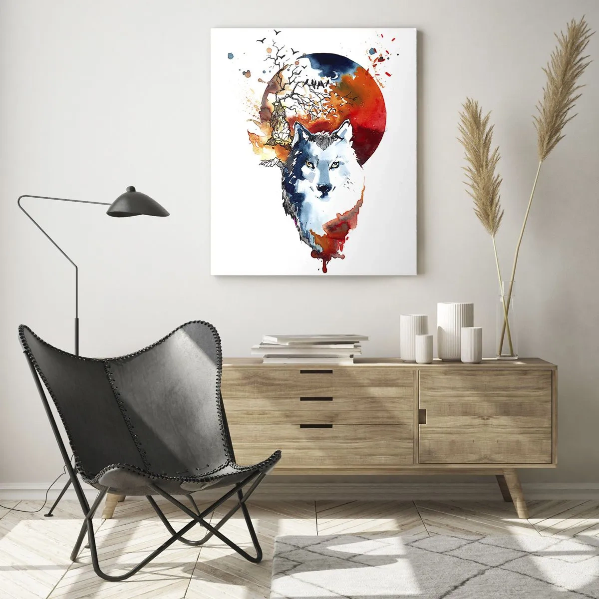 Glass picture - Face to Face With the Night - 70x100 cm