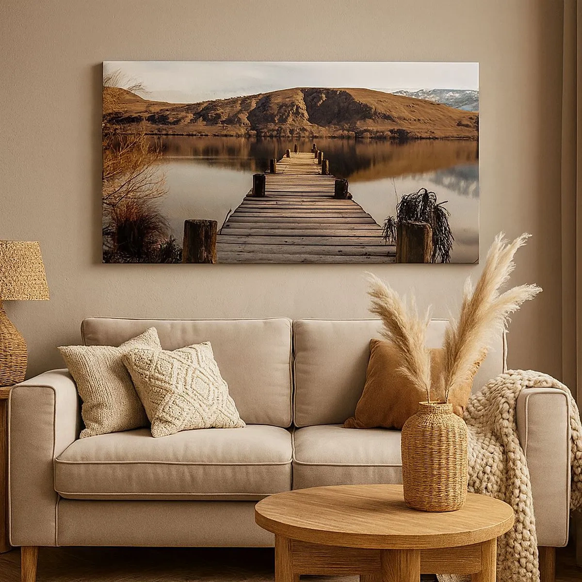 Canvas picture - Landscape in Silence - 100x40 cm