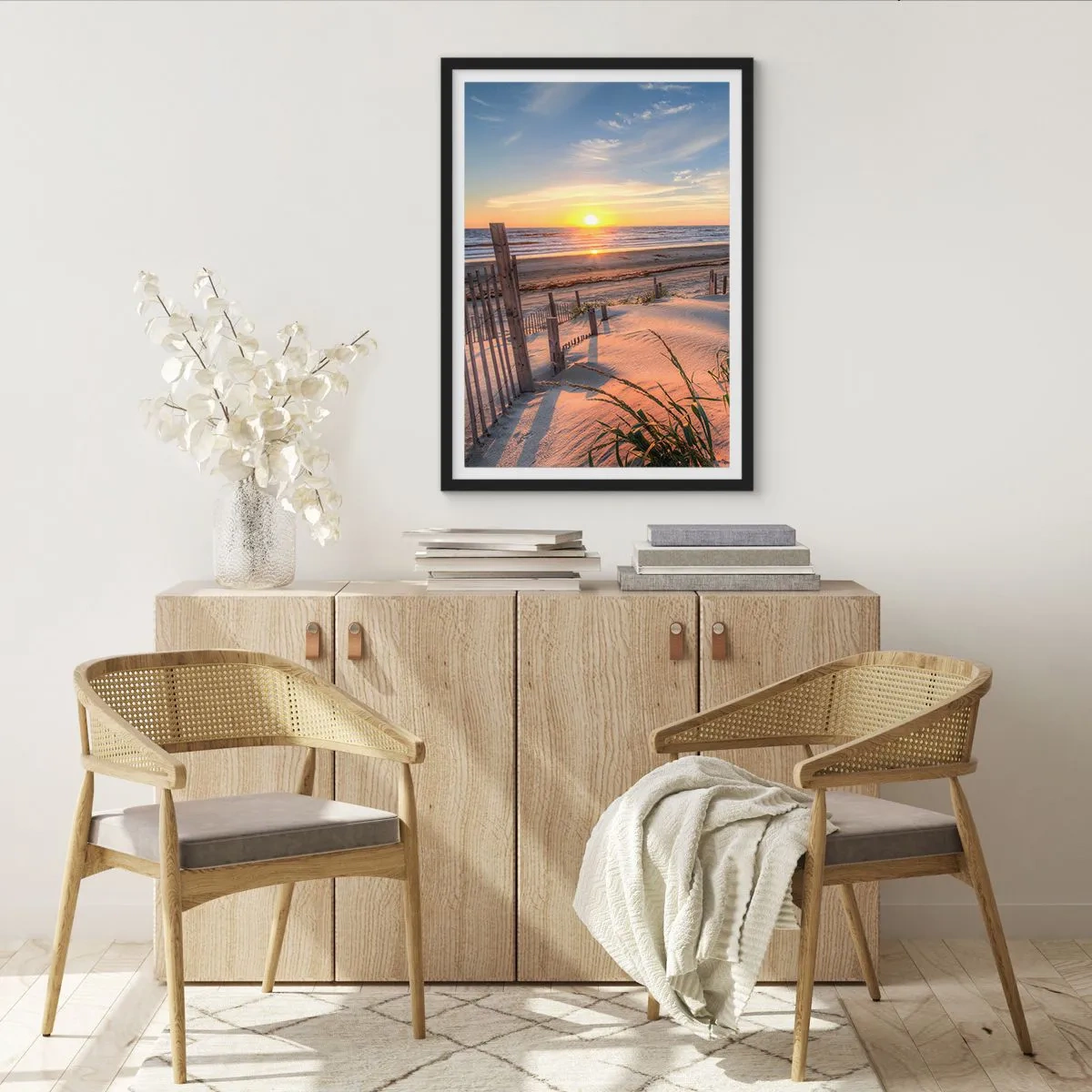 Poster in black frame - Light and Shade of the Wind - 70x100 cm