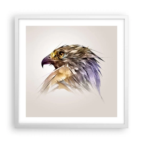 Poster in white frmae - Portrait of a Warrior - 50x50 cm