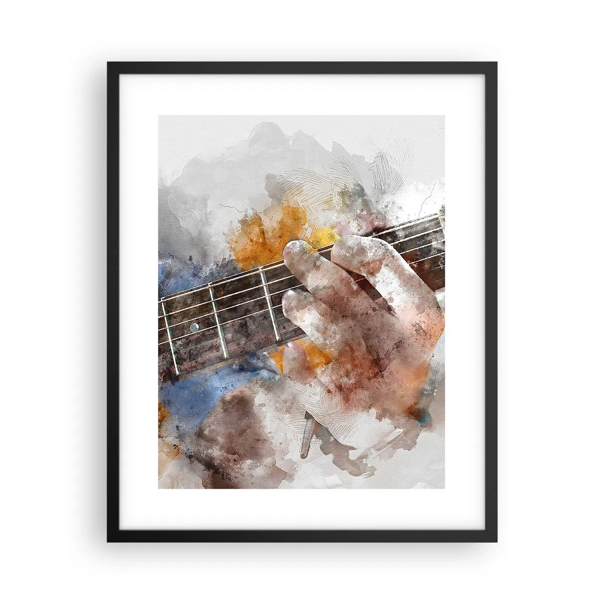 Poster in black frame - Poetry Between Strings - 40x50 cm