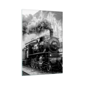 Glass picture - Standing at the Station... - 70x100 cm