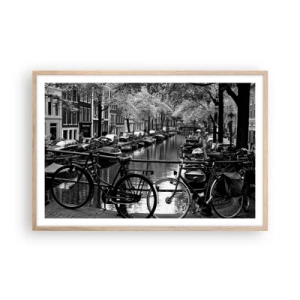 Poster in light oak frame - A Very Dutch View - 91x61 cm