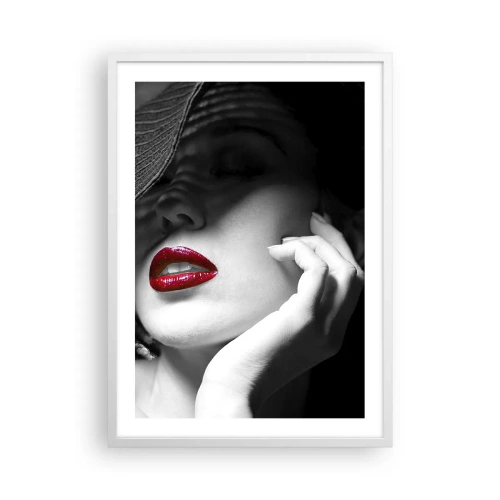 Poster in white frmae - Study in Scarlet - 50x70 cm