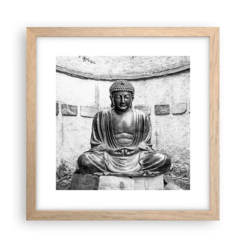 Poster in light oak frame - At the Source of Peace - 30x30 cm