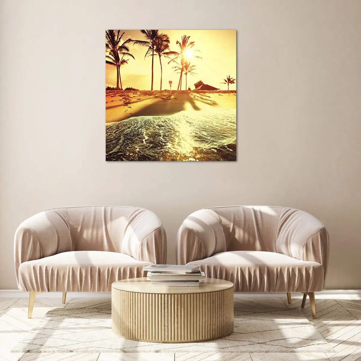 Glass picture - Californian Afternoon - 50x50 cm