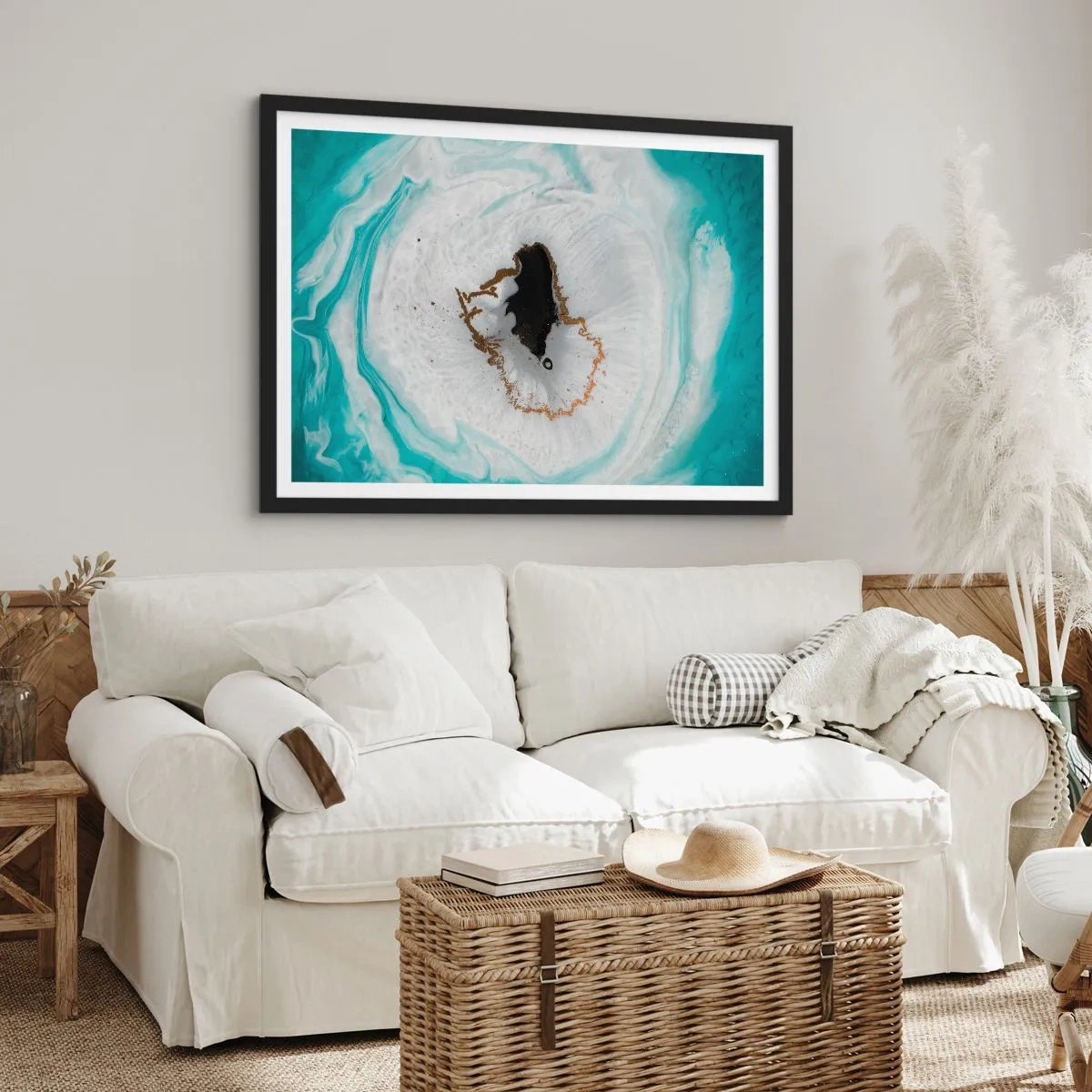 Poster in black frame - Into de Deep - 50x40 cm