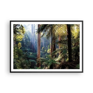 Poster in black frame - Tale of a Forest - 100x70 cm