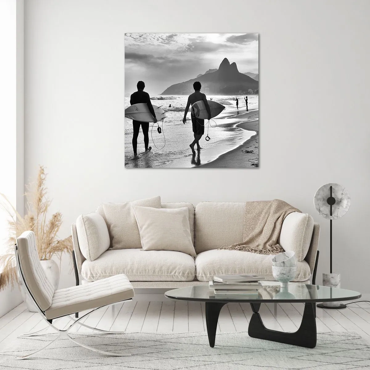 Glass picture - Samba for One Wave - 40x40 cm