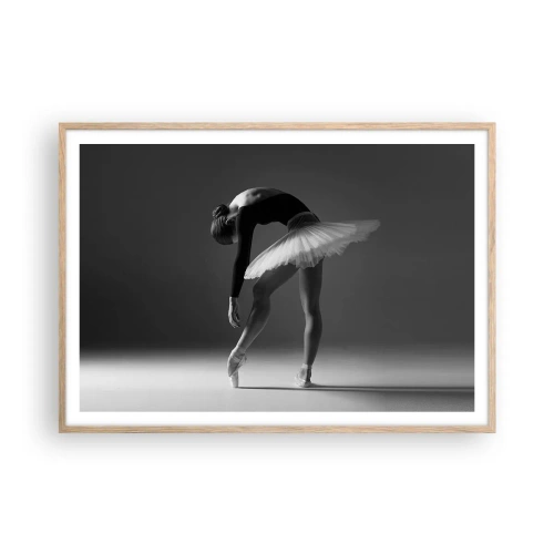 Poster in light oak frame - Belle Ballet Dancer - 100x70 cm