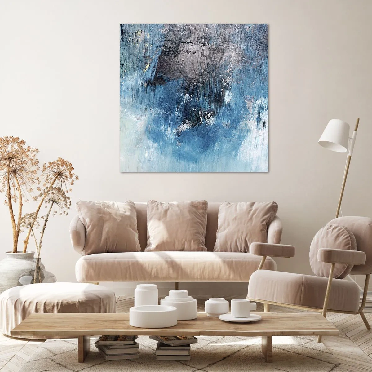 Canvas picture - Blue Rhapsody - 40x40 cm