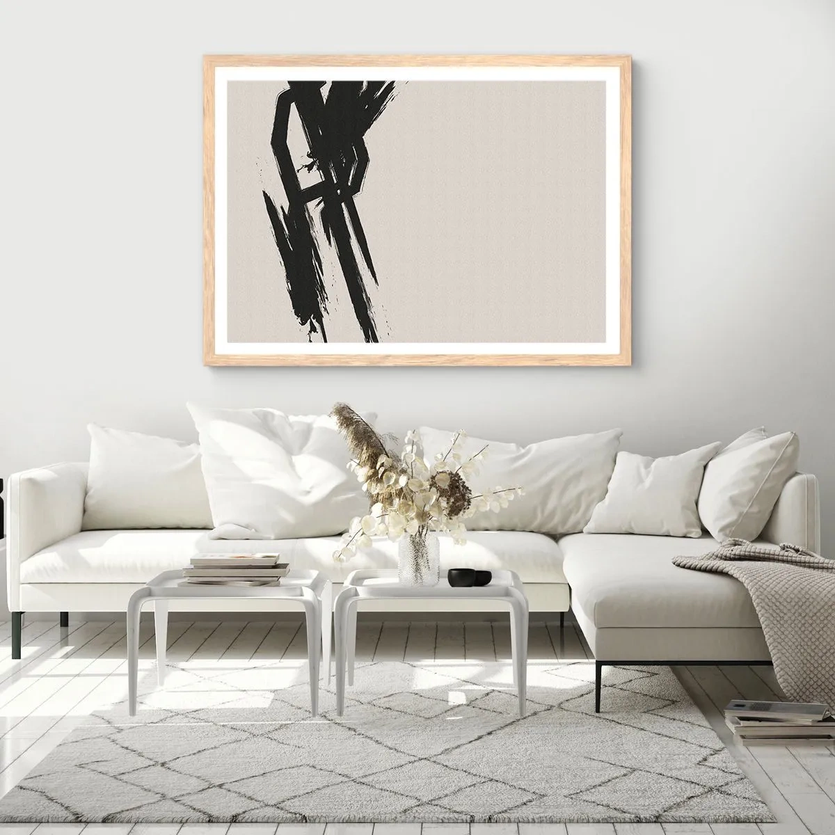 Poster in light oak frame - Uncontrollable Rush - 91x61 cm