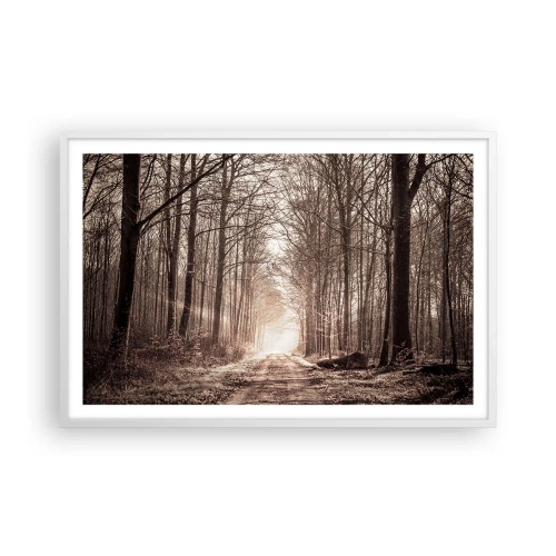 Poster in white frmae - Cathedral of the Forest - 91x61 cm