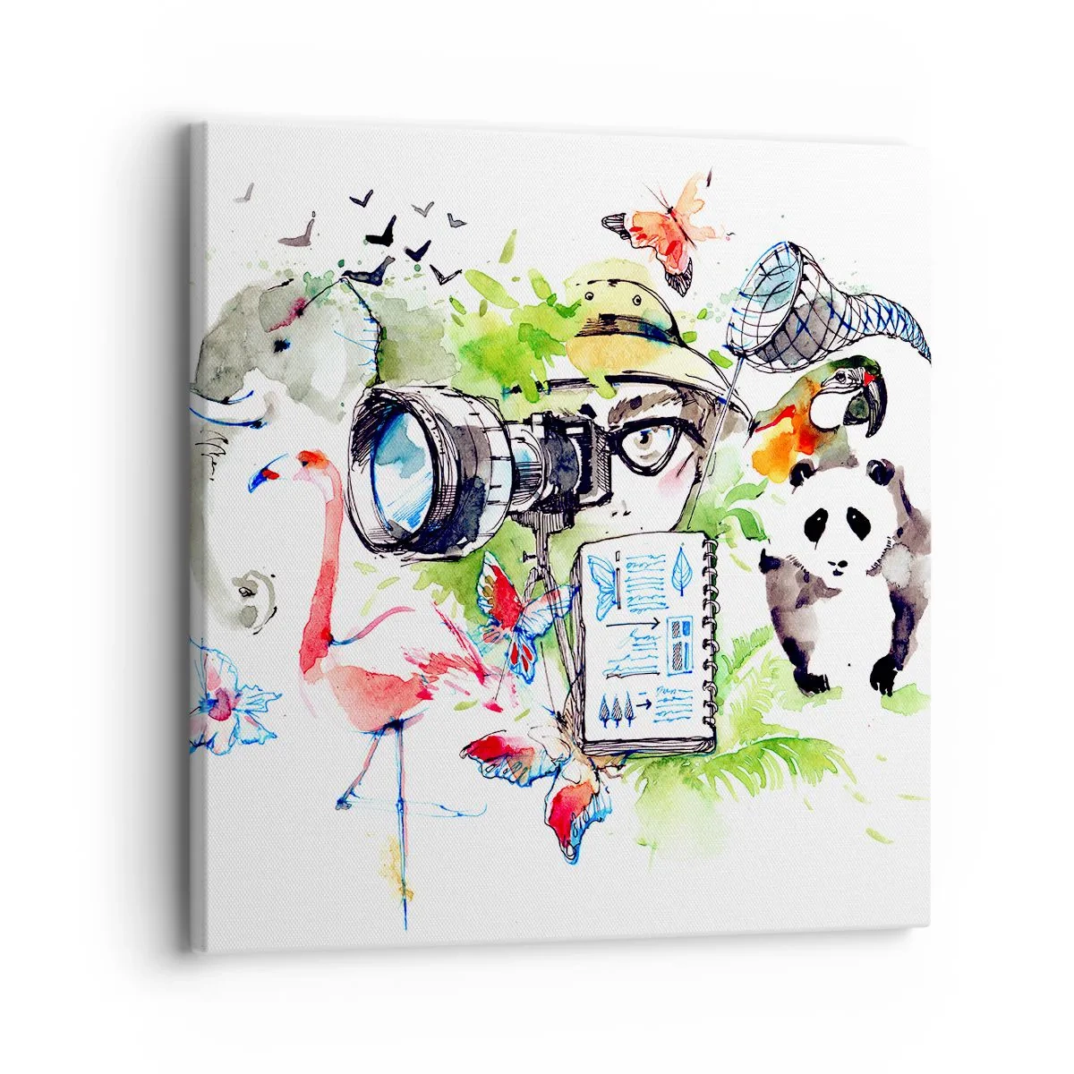 Canvas picture - In Travelller's Lens - 30x30 cm