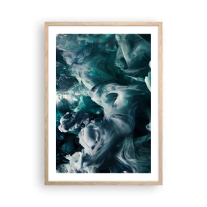 Poster in light oak frame - Movement of Colour - 50x70 cm