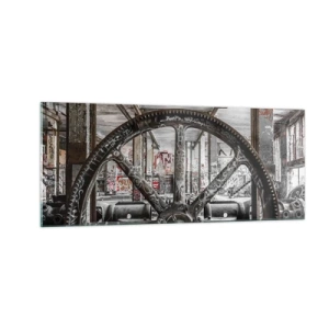 Glass picture - Secret Life of a Factory - 100x40 cm