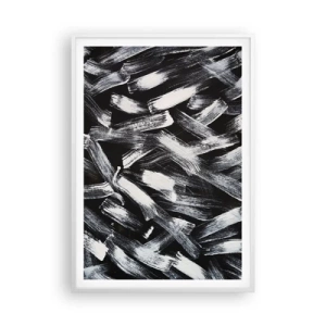 Poster in white frmae - Abstract in Industrial Spirit - 70x100 cm