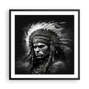 Poster in black frame - Chief and Warrior - 60x60 cm