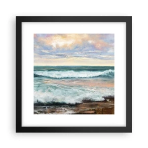 Poster in black frame - Here You Will Smooth Your Soul - 30x30 cm