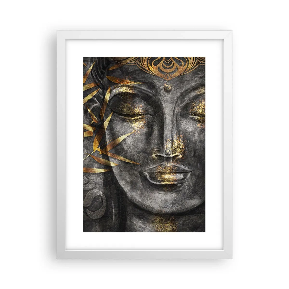 Poster in white frmae - Feel the Peace - 30x40 cm