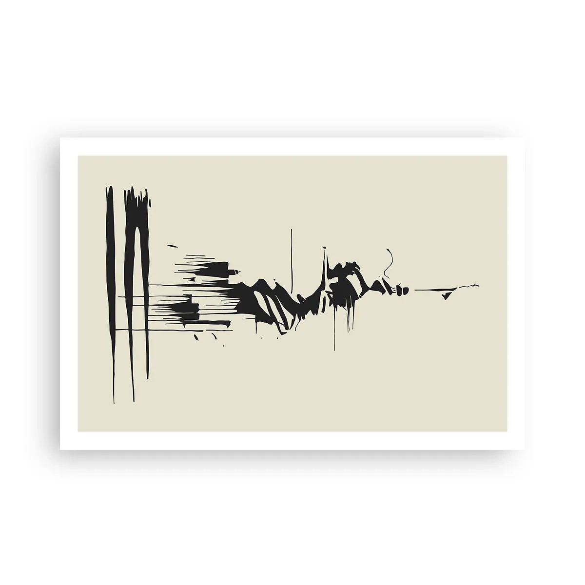 Poster - Hasty Abstract - 91x61 cm