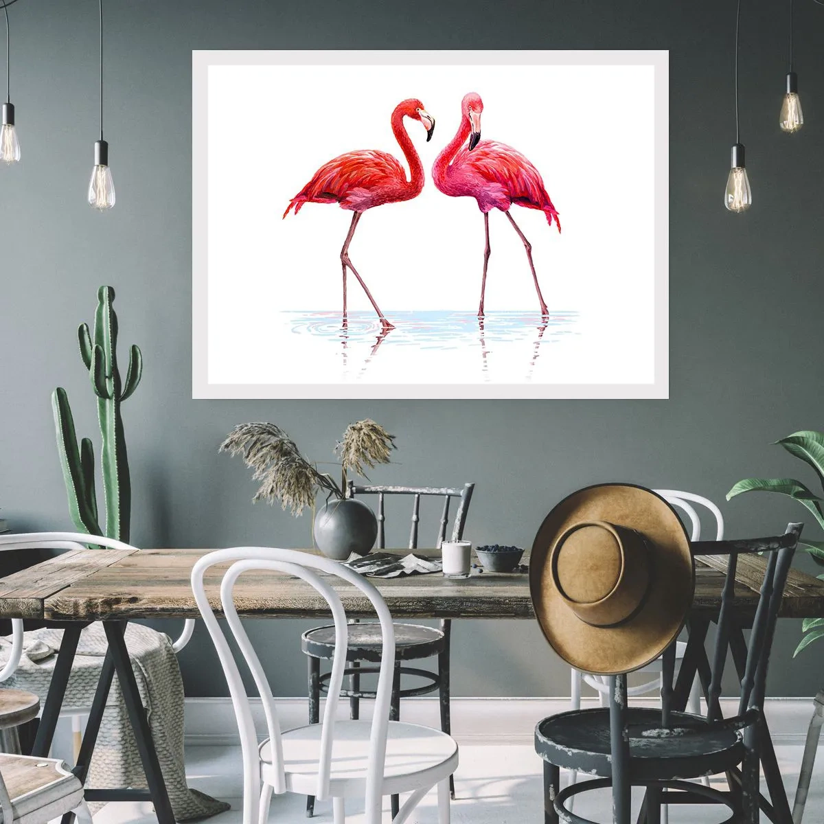 Poster - Pink Rendezvous - 50x40 cm