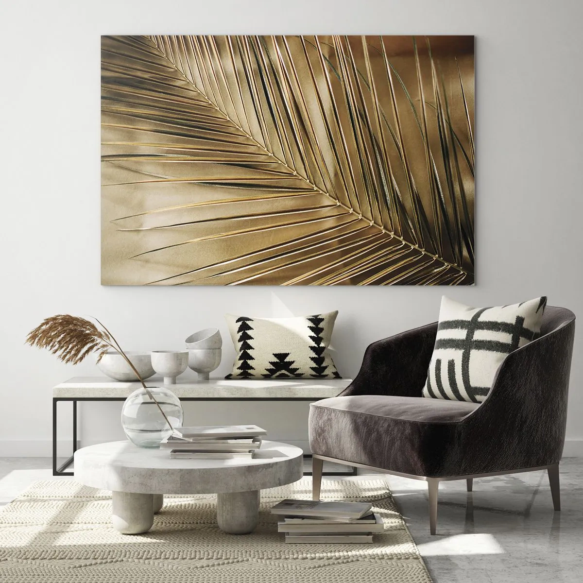 Glass picture - Natural Colonnade - 100x70 cm