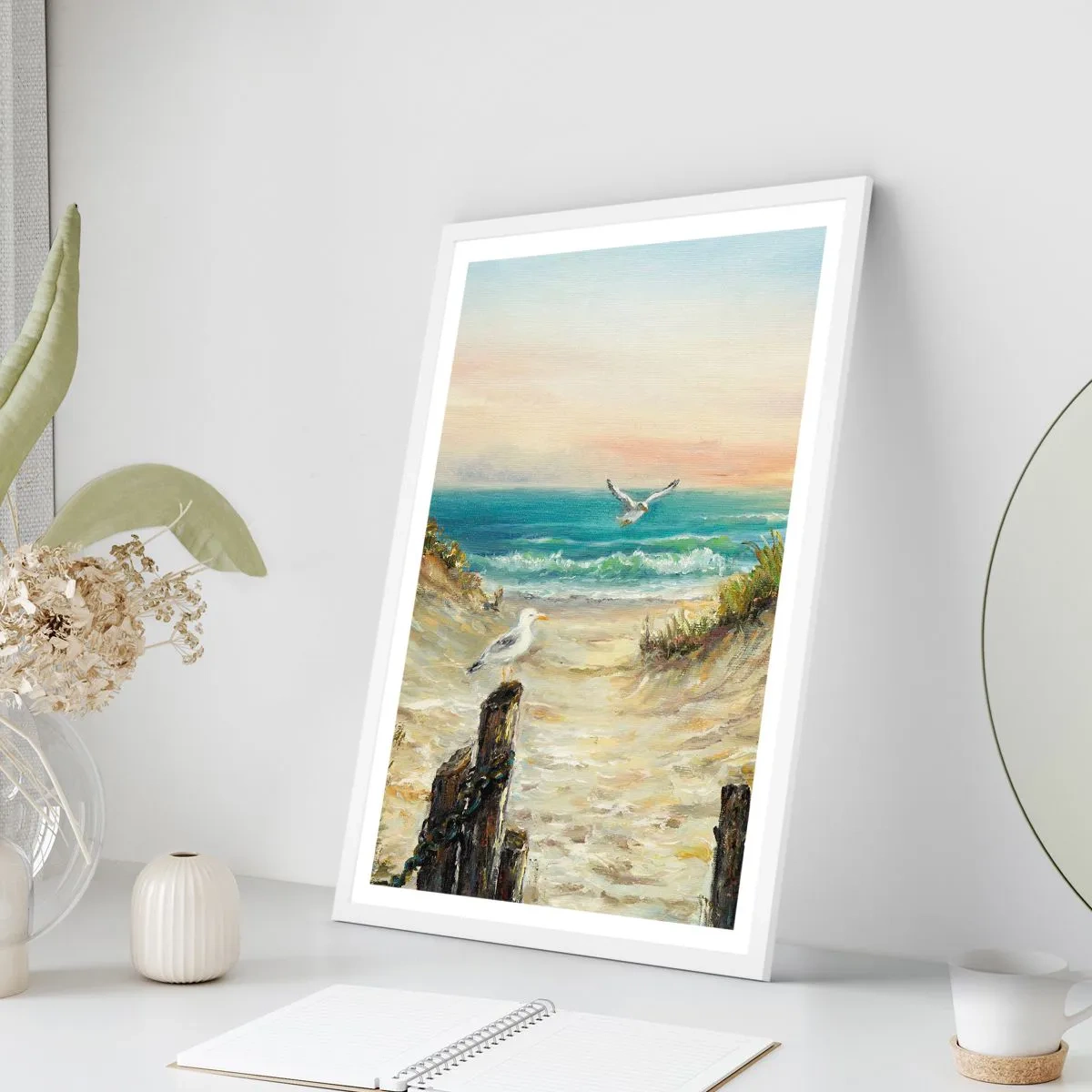 Poster in white frmae - Airless Retreat - 40x50 cm