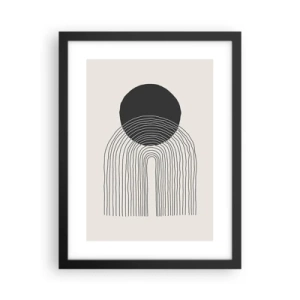 Poster in black frame - Trembling and Certainty - 30x40 cm