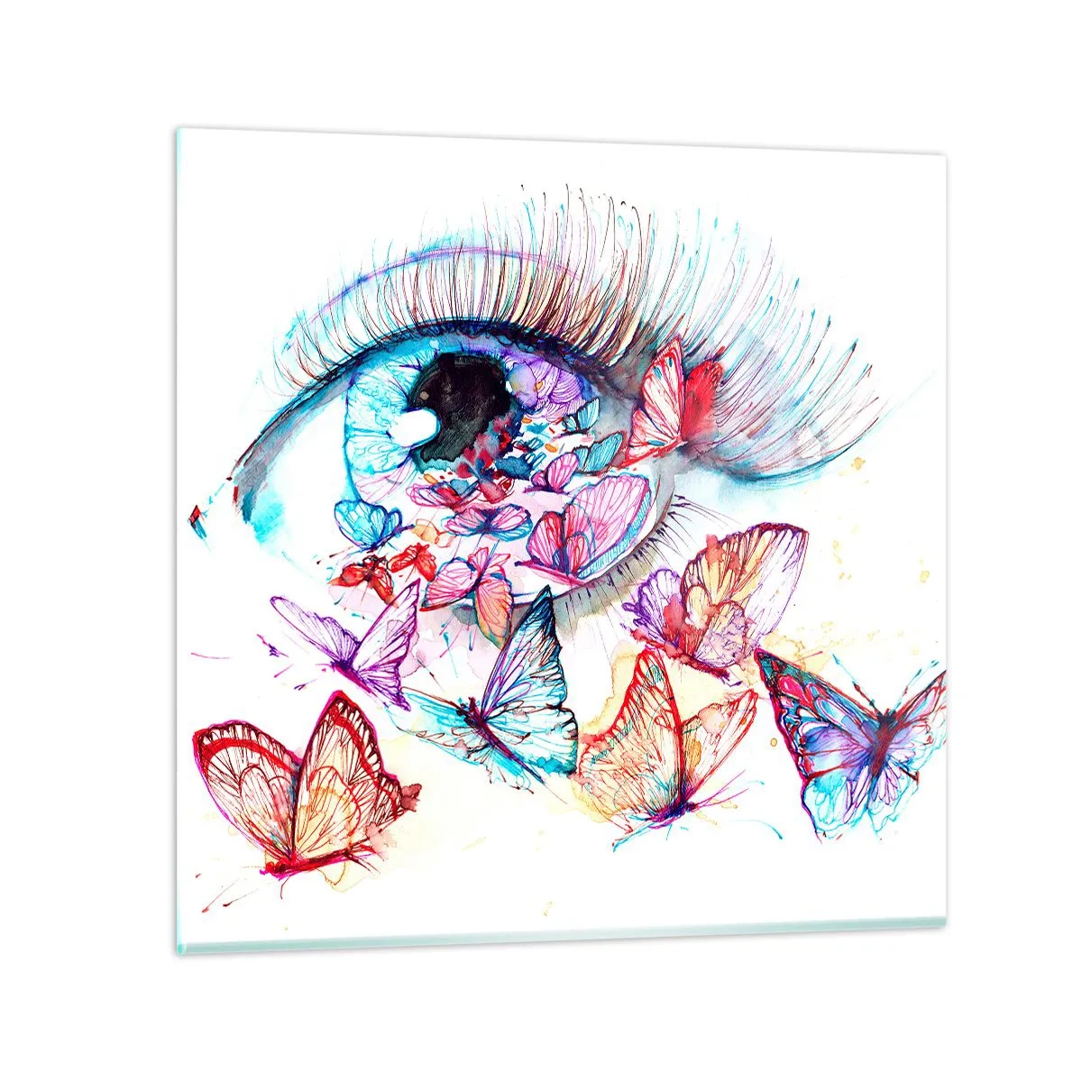 Glass picture - Fairytale Charm of the Eyes - 30x30 cm