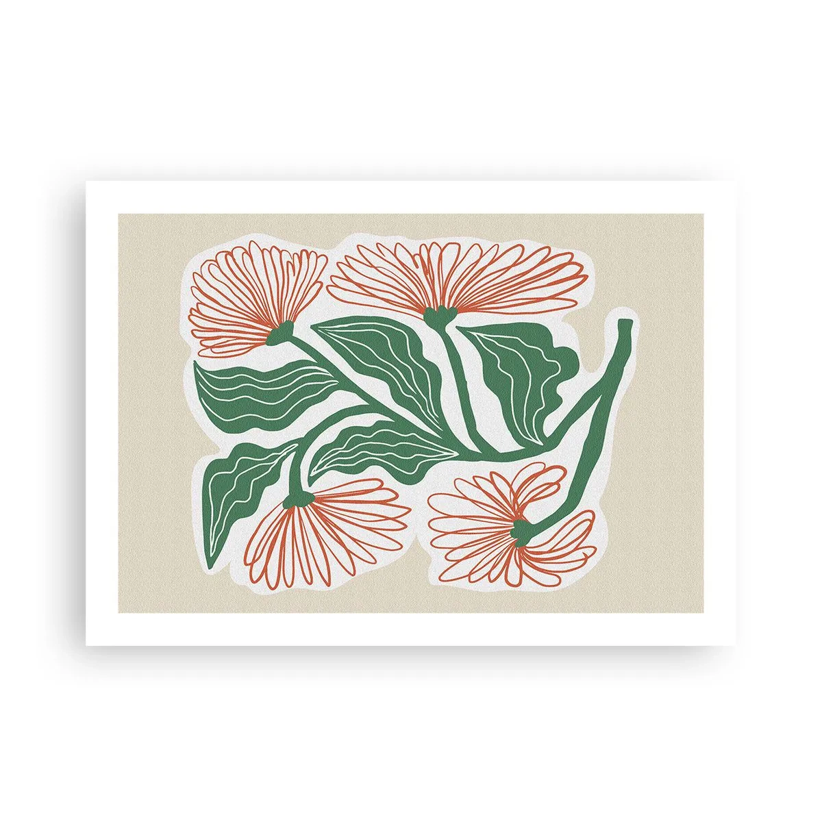 Poster - Folk and Modern - 70x50 cm